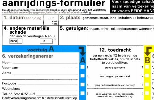 Schadeformulier